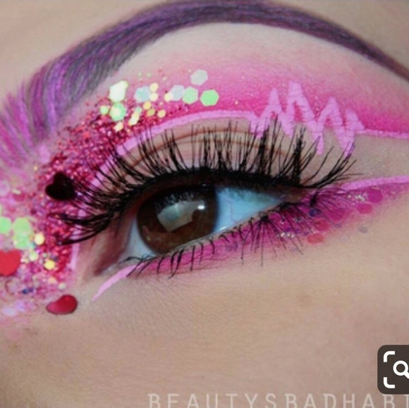 🌟💙NEON RED Medusa Makeup Glitter Pot NWT - Picture 8 of 8